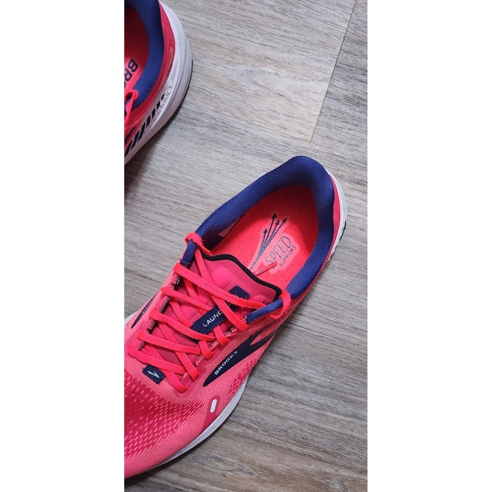 Brooks Women Launch 9 Pink Purple Running Shoes Sneakers 1203731B604 Size 10.5 B - Picture 2 of 7